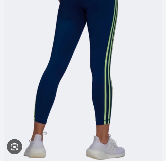 Adidas FARM Rio XL Training Essentials 7/8 Leggings Blue & Green - Picture 2 of 5